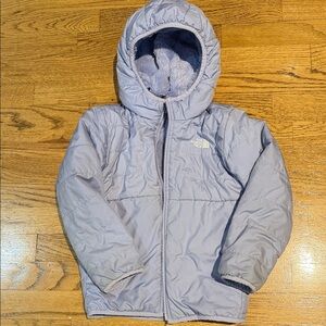 Kids North Face Reversible Light Purple Jacket